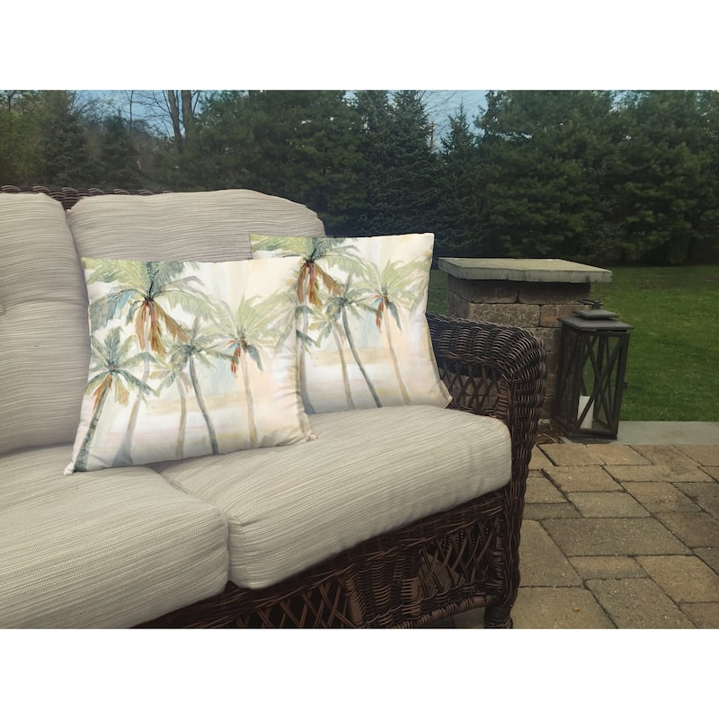 Laural Home The Palms Beach Outdoor Decorative Pillow