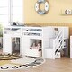 preview thumbnail 4 of 11, Twin Size Solid Wood Low Loft Bed with Built-in Staircase, Drawer, and Shelving for Efficient Space Use