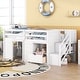 preview thumbnail 24 of 31, Twin Solid Wood Low Loft Bed with Stair & Drawer