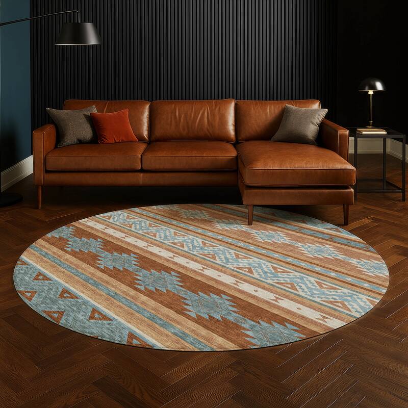 Machine Washable Indoor/ Outdoor Global Heston Chantille Rug