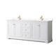 Option White / White Quartz Top / Brushed Gold Hardware