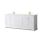 Option White / White Quartz Top / Brushed Gold Hardware