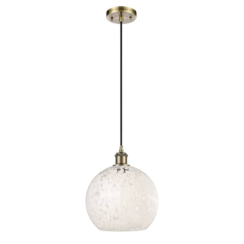 Innovations Lighting 516-1P-12-10 White Mouchette Pendant White
