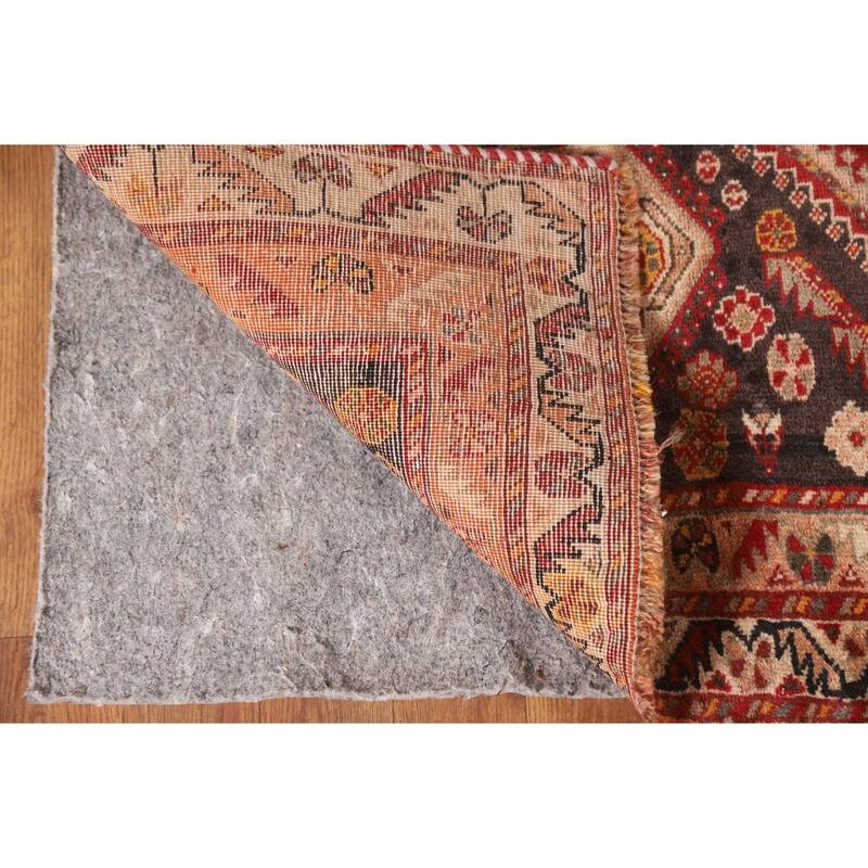 Shiraz Kashkoli Persian Antique Area Rug Handmade Wool Carpet - 4'10"x 8'2"