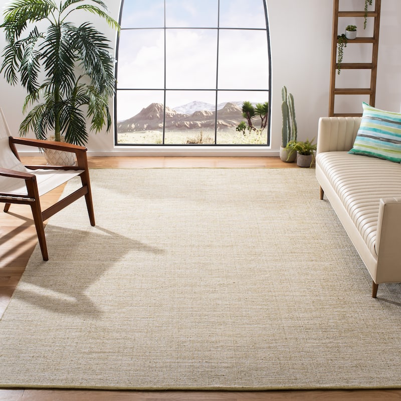 SAFAVIEH Flatweave Montauk Dairi Casual Cotton Rug - 6' x 9' - Green Olive