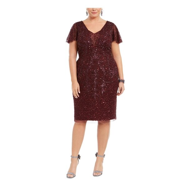 adrianna papell burgundy