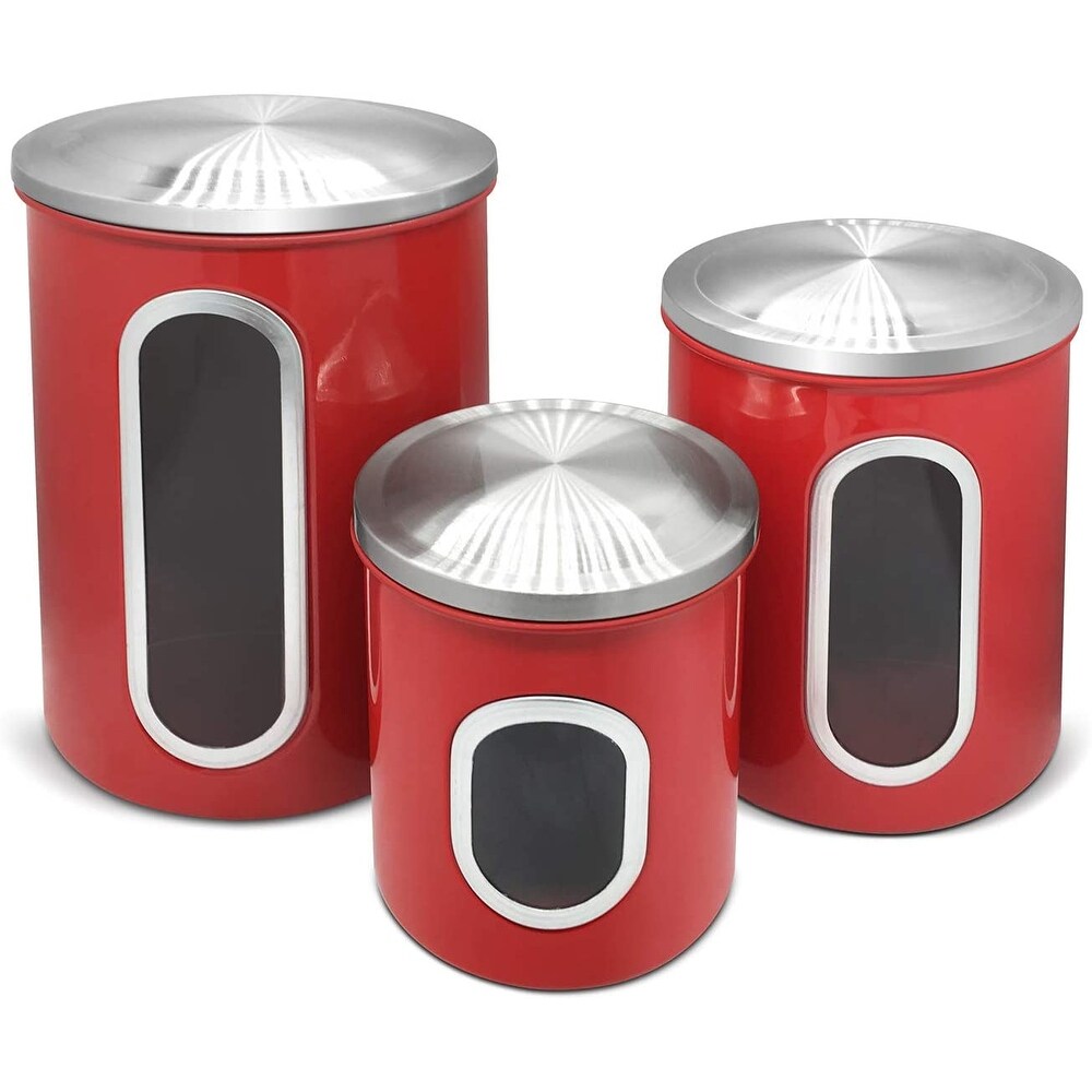 Buy Red Kitchen Canisters Online at Overstock | Our Best ...