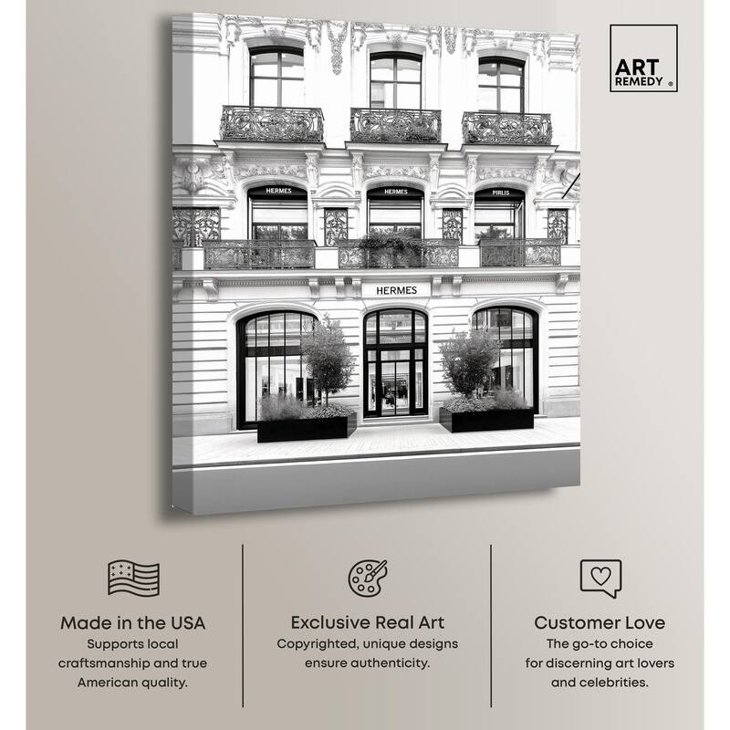 Lux Store Front Canvas by Art Remedy, Gallery Wrapped