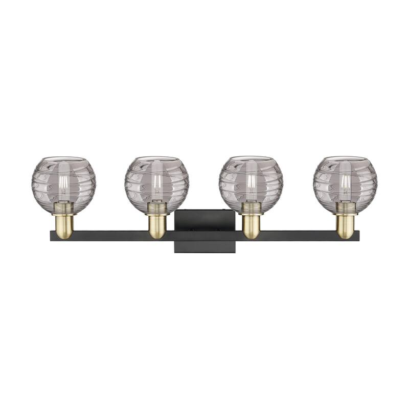 Innovations Lighting Downtown Urban - Athens Deco Swirl - 4 Light 36" Bath Vanity Light
