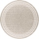 preview thumbnail 26 of 24, Livabliss Jeremie Indoor/ Outdoor Border Area Rug Beige/Grey - Round - 7' 10" x 7' 10"