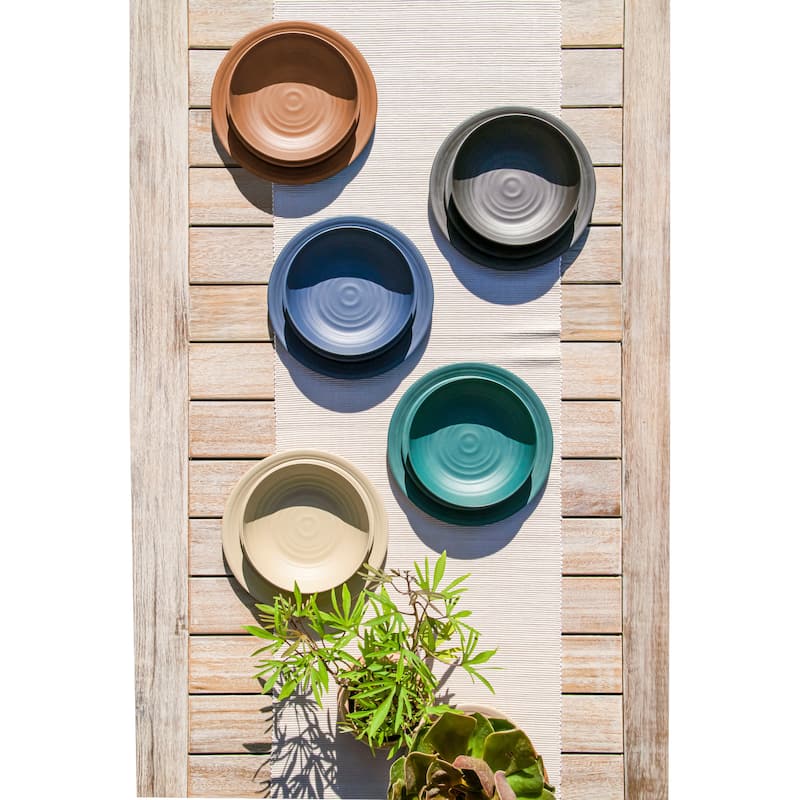 Abode Homewares by TarHong Planta Artisan Dinner Plate, 10.5 x 0.9", Set of 6