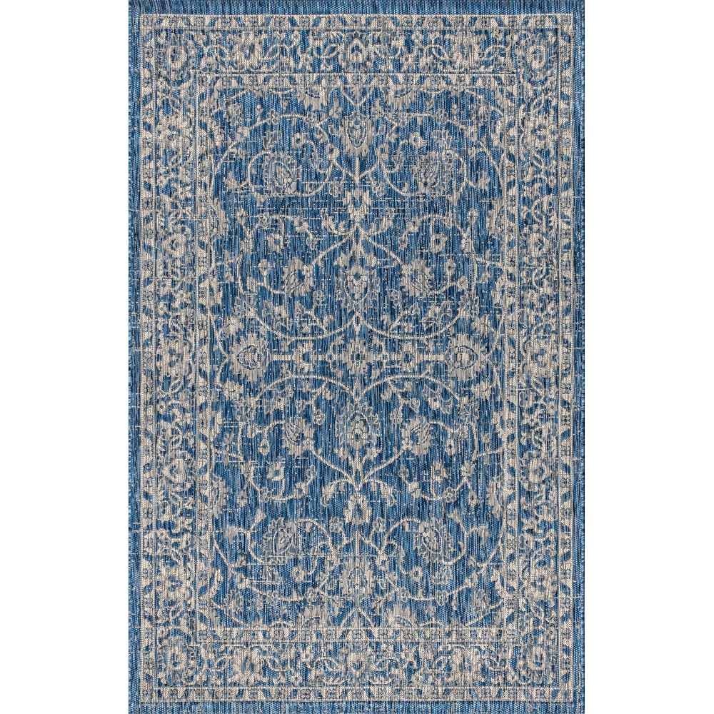 JONATHAN Y Palazzo Vine and Border Textured Weave Indoor/Outdoor Area Rug