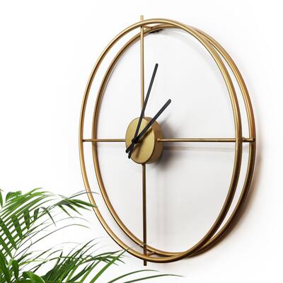 Walplus Minimalist 20-in. Round Iron Wall Clock