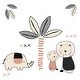 preview thumbnail 7 of 8, Lambs & Ivy Patchwork Jungle Animals 4-Piece Nursery Baby Crib Bedding Set