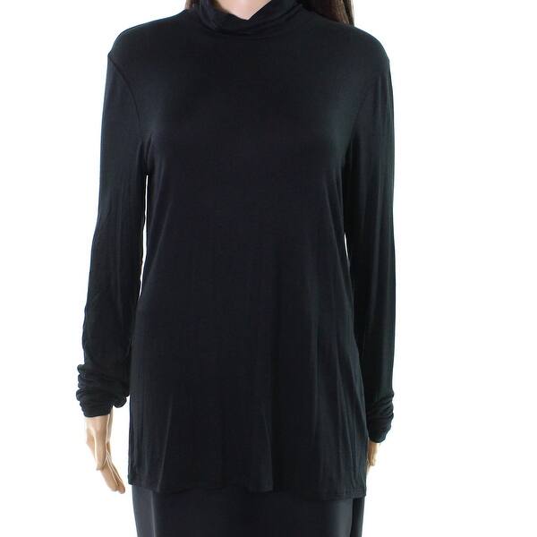 Shop H By Bordeaux Women S Large Turtleneck Stretch Blouse Free