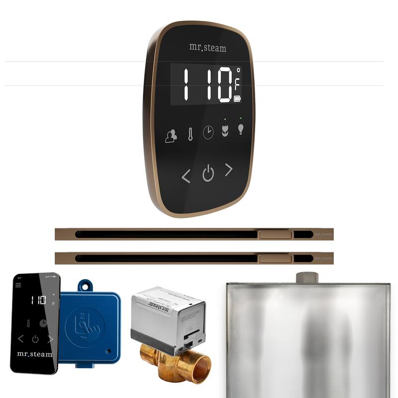 Mr Steam BFXL Butler Flex Max Linear Package Steam Shower Control - Black / Nouveau Bronze