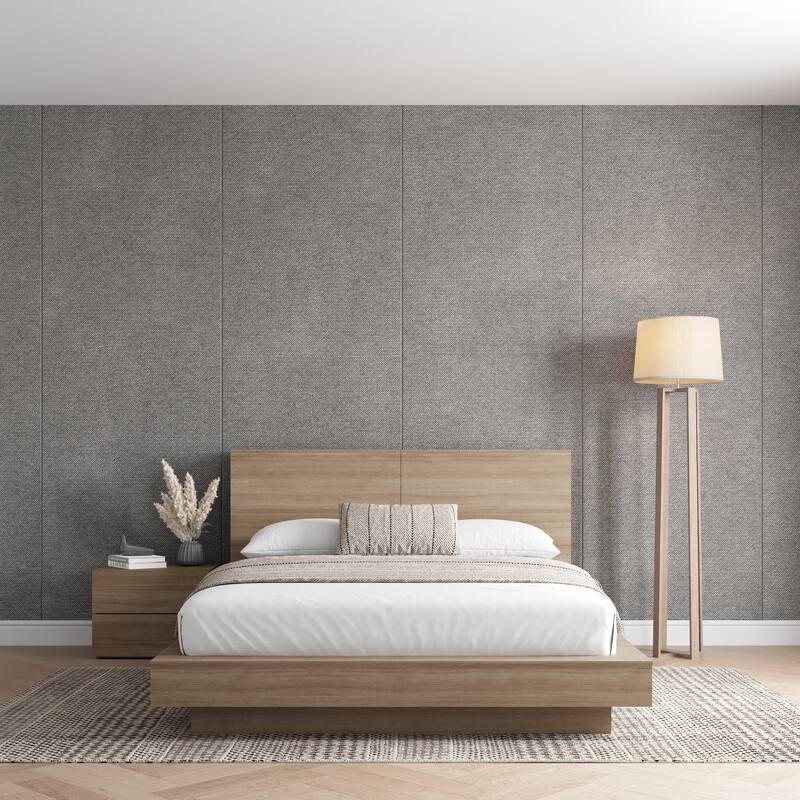 Marconi 3-Piece Platform Bed Set with Bed, Headboard, and Nightstand