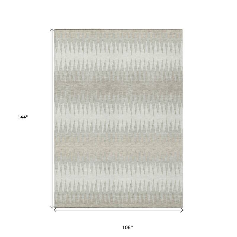 HomeRoots Striped Transitional Rectangle Outdoor Rug