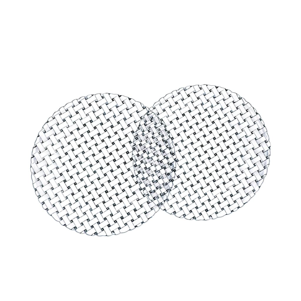 Nachtmann Set of 2 Bossa Nova Charger Plates - 12.6 in