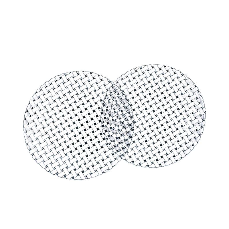 Nachtmann Set of 2 Bossa Nova Charger Plates - 12.6 in - 12.6 in - Clear