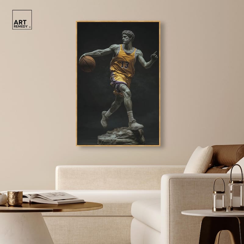 Basketball Sculpture II Canvas by Art Remedy