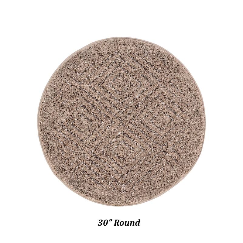Better Trends Bath Rug 100% Cotton Tufted Soft & Plush Water Absorbent Bathroom Rugs for Shower, Sink Bath Mats Trier Collection
