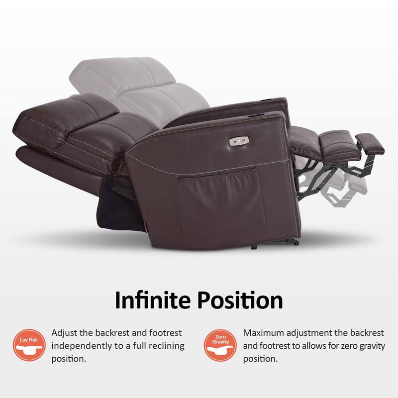 MCombo 380lbs Oversized Dual Motors Power Lift Recliner Chair, for Heights 5'7''-6'6" Big and Tall People, Faux Leather R7177