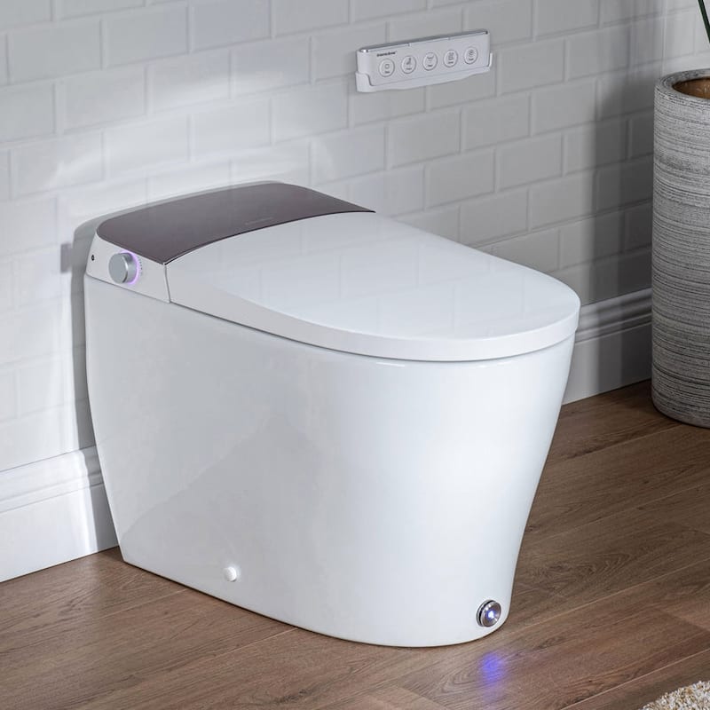 Casta Diva 1.28GPF Tankless Smart Bidet Toilet with Auto Open/Close Lid