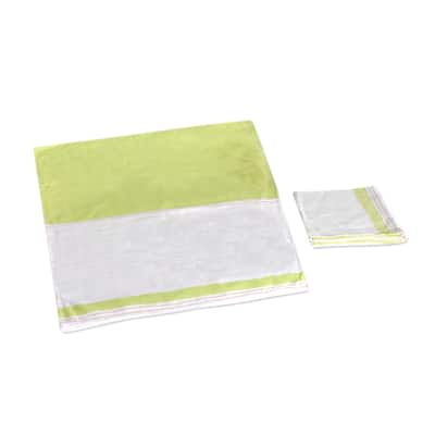 Novica Handmade Green Taste Cotton Dish Towels (Set Of 2)