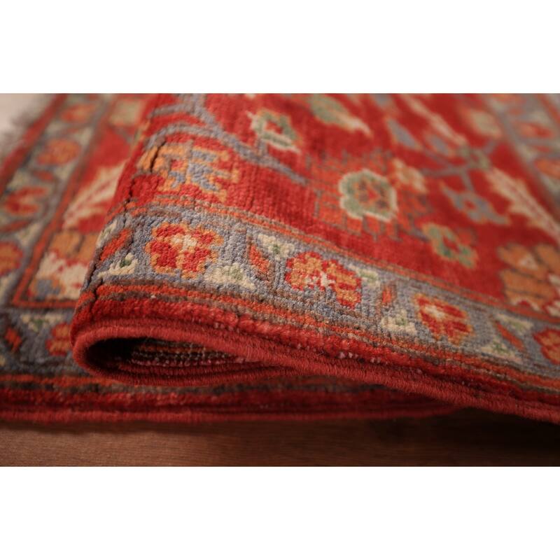 Floral Kazak Oriental Foyer Rug Hand-Knotted Traditional Wool Carpet - 2'0" x 3'0"