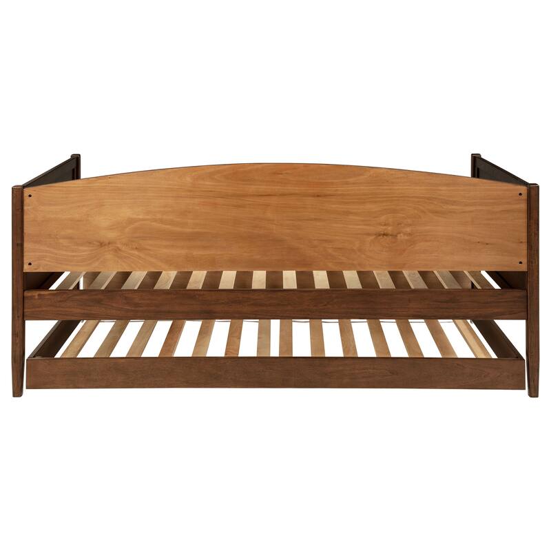 Fallbrook Medium Walnut Twin Daybed with Trundle