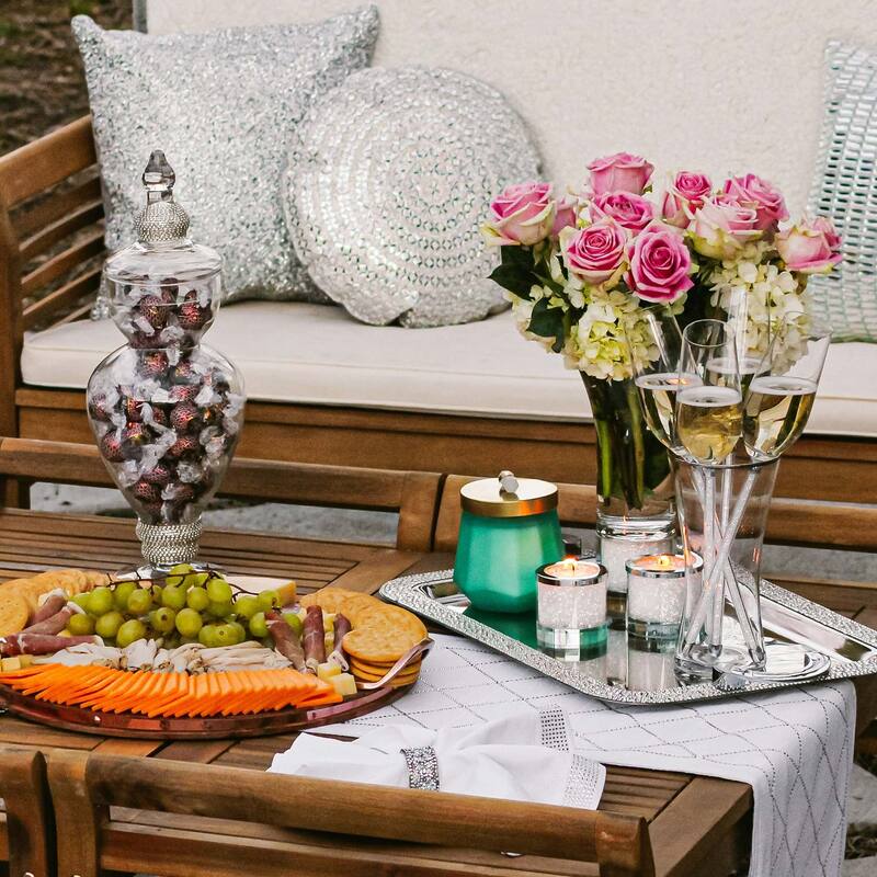 Sparkles Home Vetrina 5-Piece Crystal Toasting Set