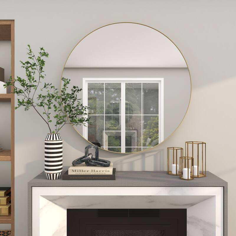 Multiple Frame Finishes / Sizes Modern Contemporary Round Wall Mirrors