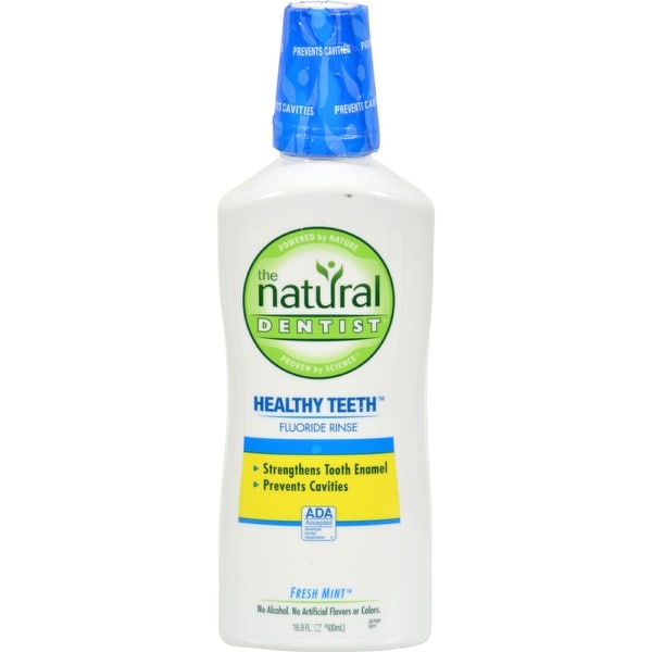 Natural Dentist Healthy Teeth and Gums Anticavity Fluoride Rinse - Fresh Mint - 16.9 oz