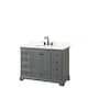 Option Dark Gray, Black Trim, Giotto Quartz Top