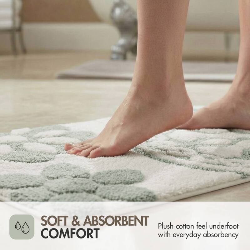 Madison Park Casablanca Medallion Cotton Tufted Bath Rug