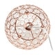 preview thumbnail 27 of 36, Elegant Designs Crystal Ball Sequin Chrome Table Lamp