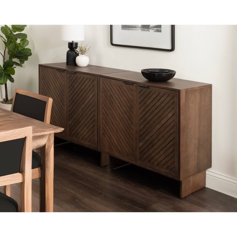 Kate and Laurel Mezzeta Wood Floor Storage Cabinet