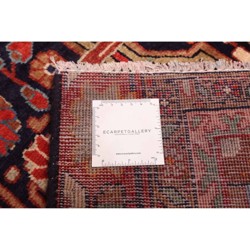 ECARPETGALLERY Hand-knotted Andelz Navy Wool Rug - 3'4 x 9'10