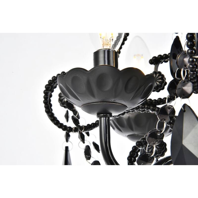 Kato Collection Pendant D12.6 H16.3 Lt:4 Polished Black Finish