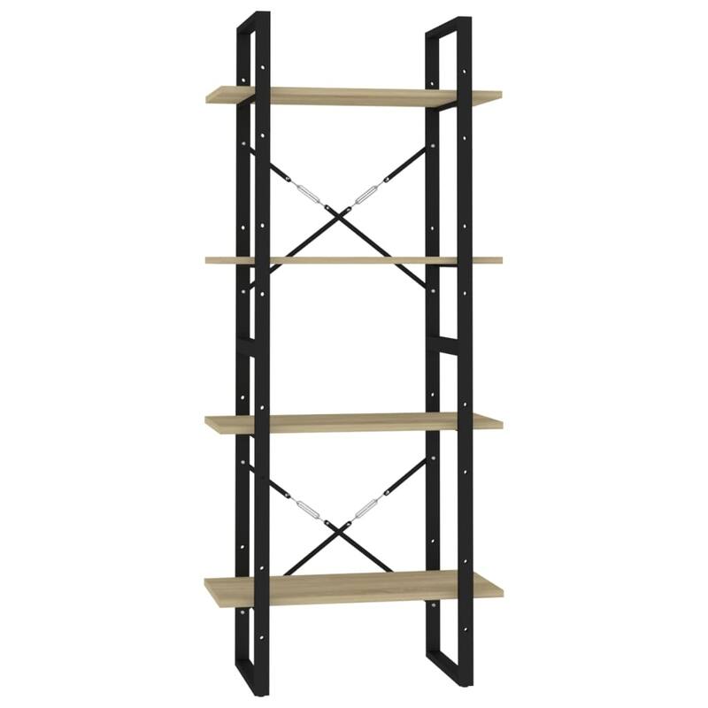 vidaXL Bookshelf Book Cabinet Shelving Unit for Living Room Engineered Wood