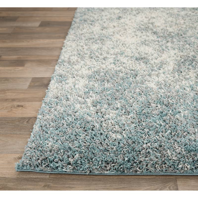 World Rug Gallery Contemporary Ombre Soft Plush Shag Area Rug