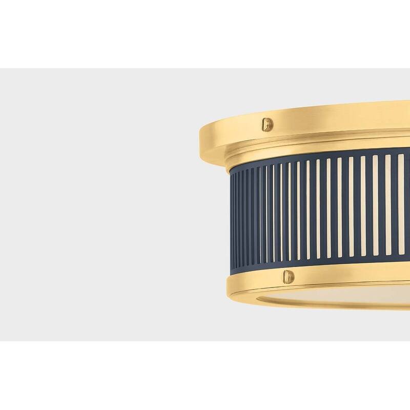 Hudson Valley Lighting MDS1901 Ashdown 14" Wide LED Flush Mount Drum