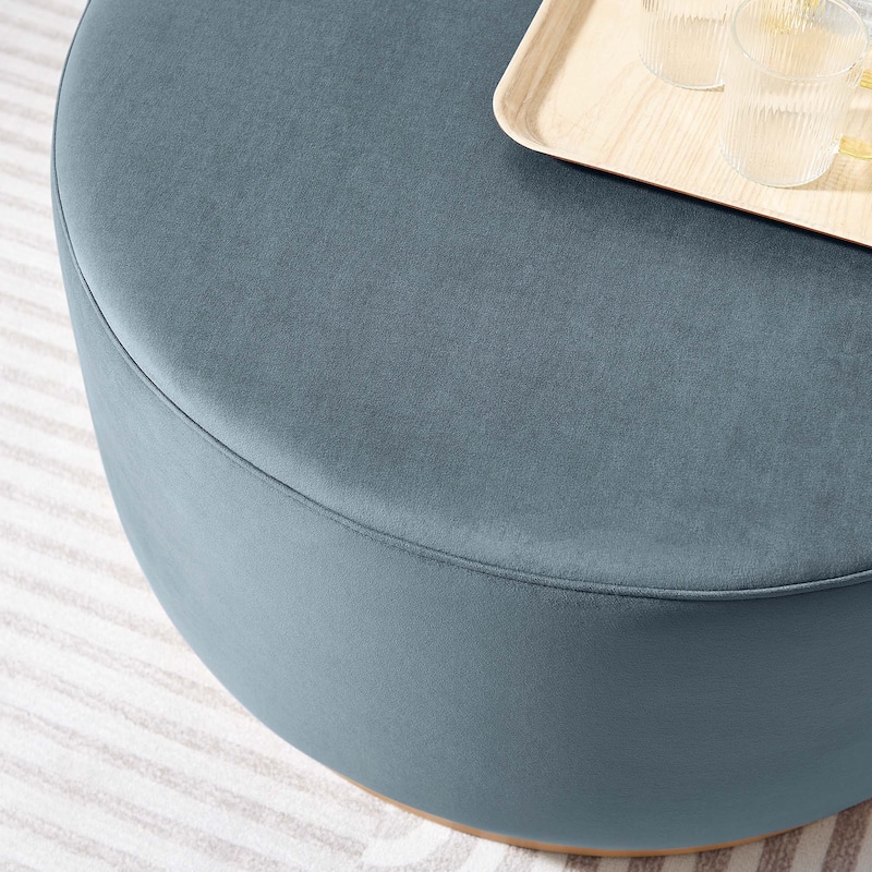 Tilden 16"/23"/29"/38" Performance Velvet Upholstered Ottoman