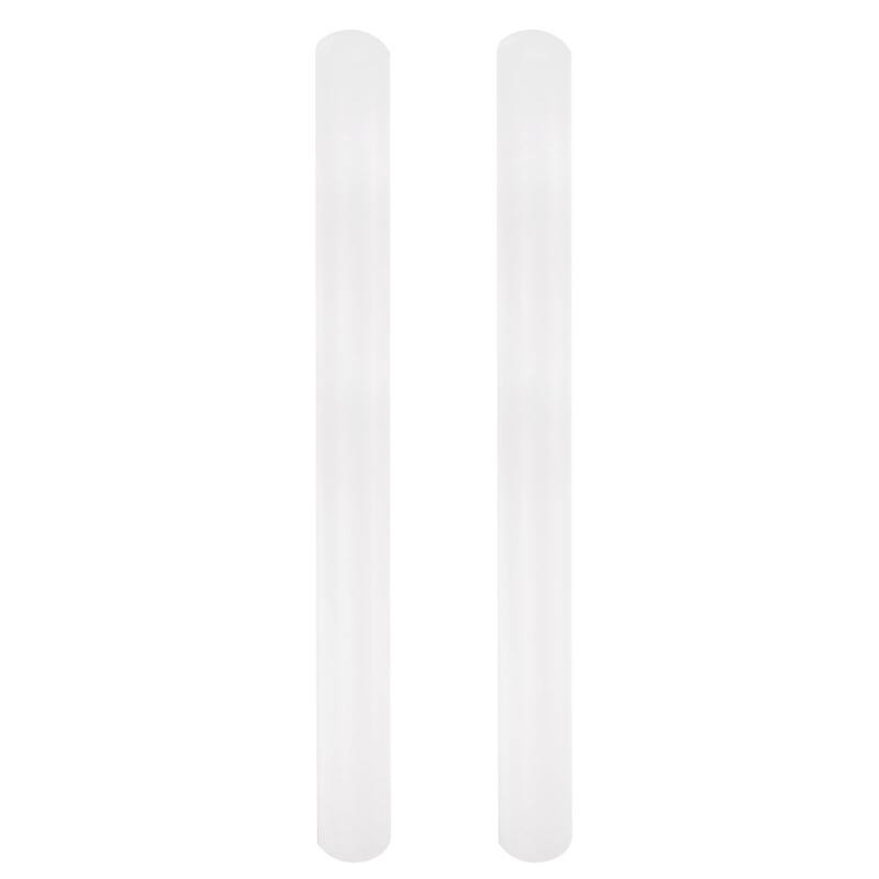 2pcs Fondant Rolling Pin PP Non Stick for Baking - White