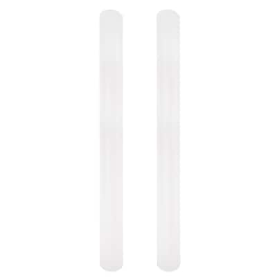 2pcs Fondant Rolling Pin PP Non Stick for Baking - White