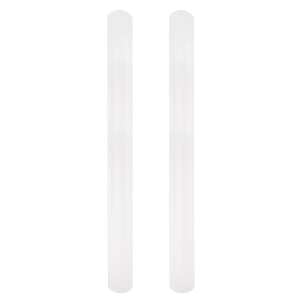 2pcs Fondant Rolling Pin PP Non Stick for Baking - White