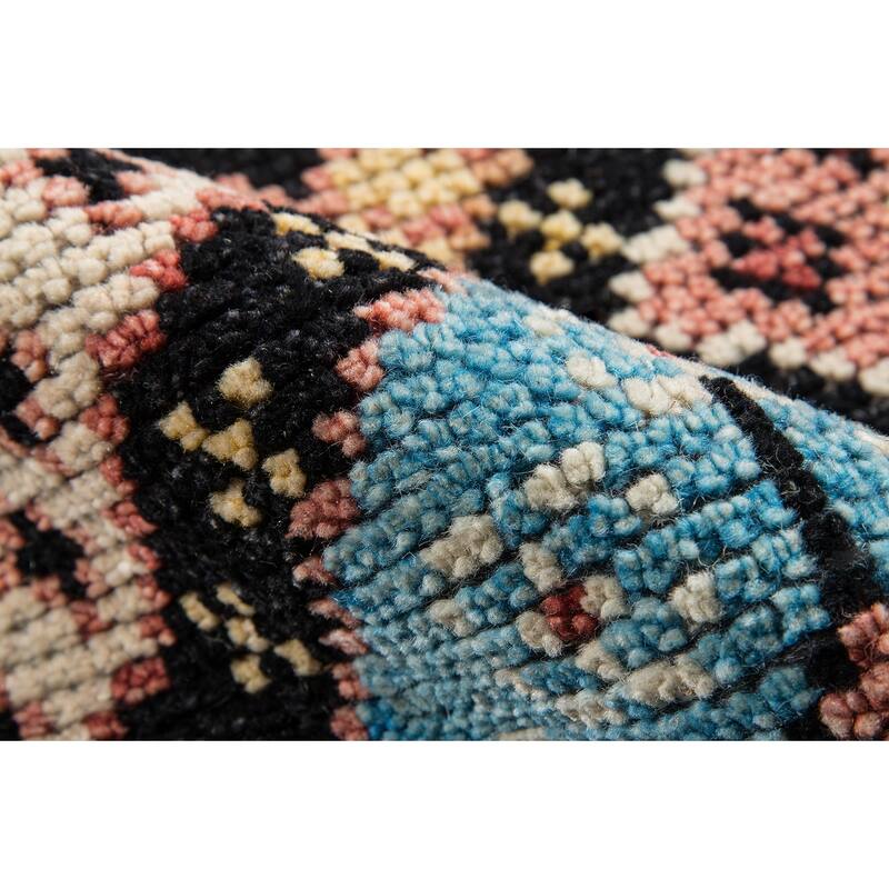 Momeni Nomad Hand Knotted Wool Traditional Area Rug