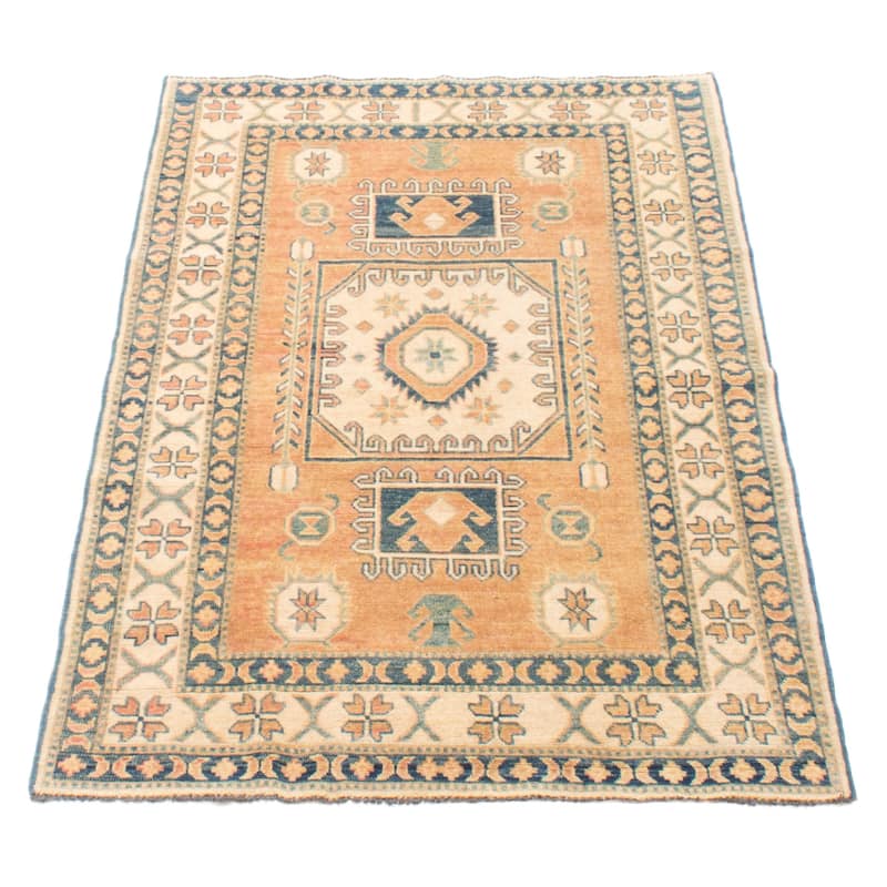 ECARPETGALLERY Hand-knotted Finest Ghazni Copper Wool Rug - 3'7 x 5'10