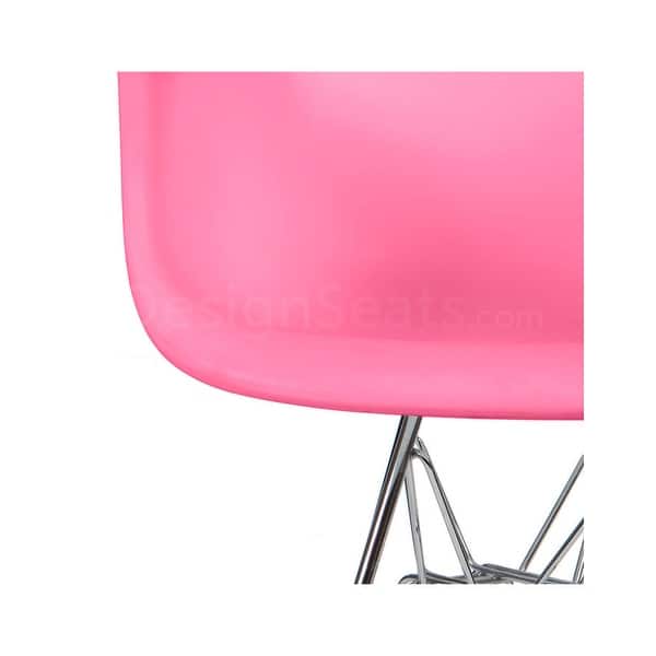 kids chair made of Polypropylene seat with durable wooden legs - Pink ...
